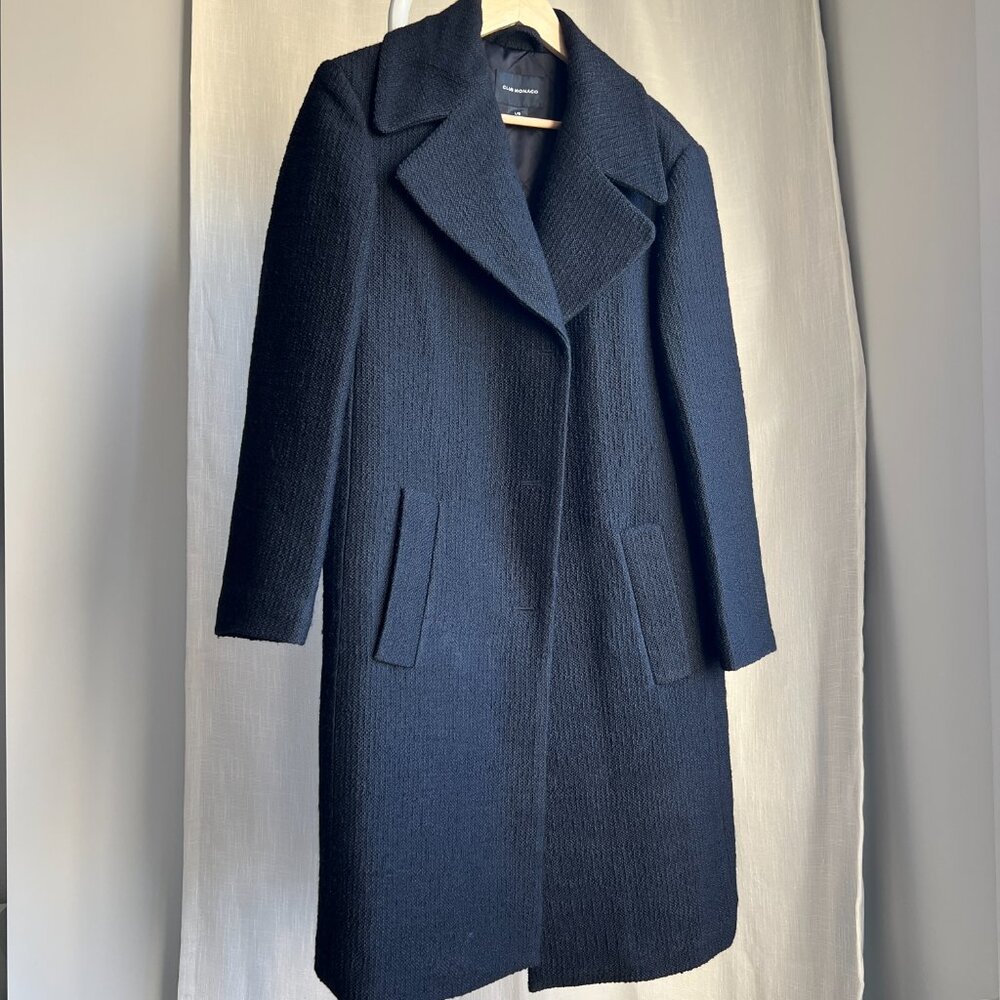 Club Monaco Quilted Pea Coat